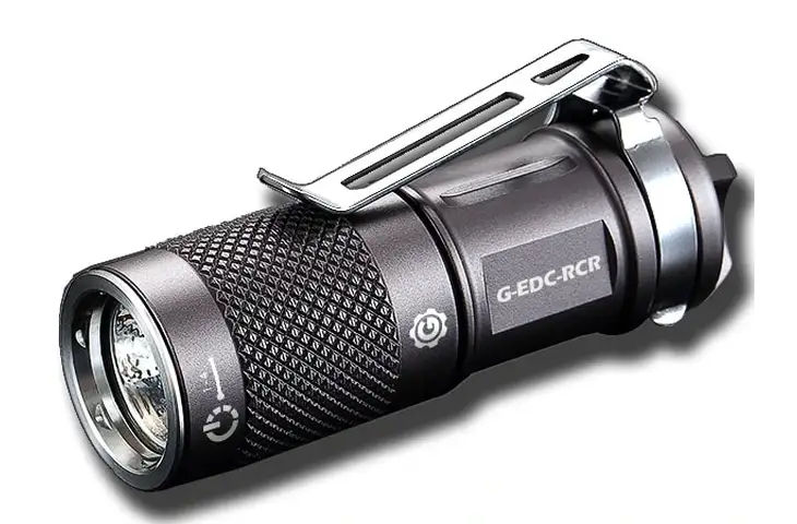 Elzetta G-EDC-RCR Flashlights w/ Rechargable Battery